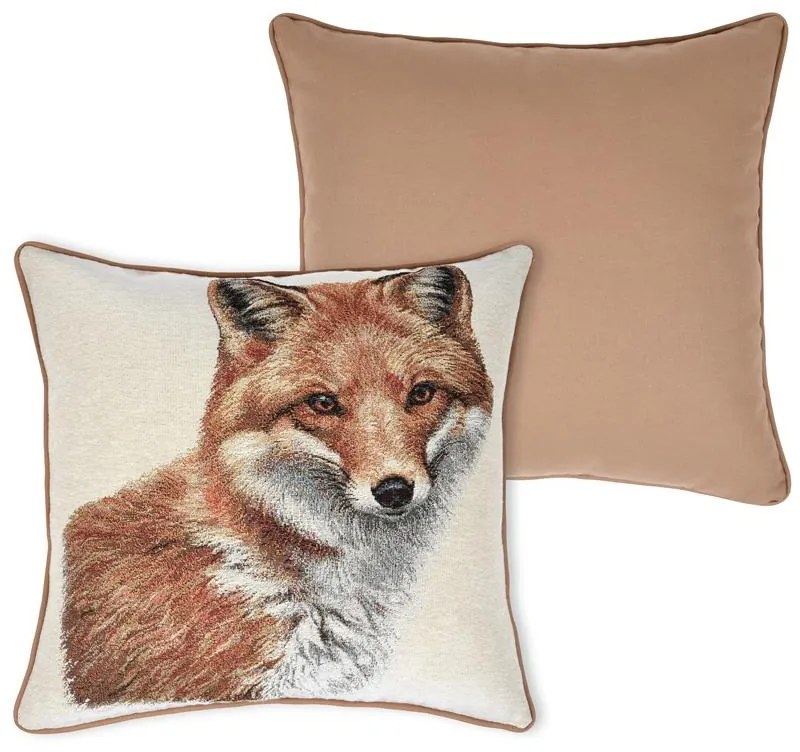 Dekoračný vankúš Liška - 45x45 cm