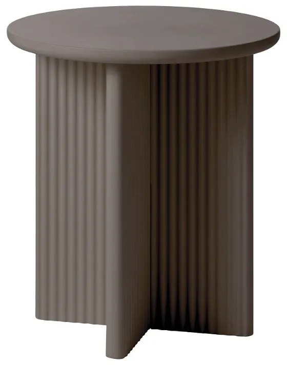 Dizajnový odkladací stolík Dallyce 50 cm taupe
