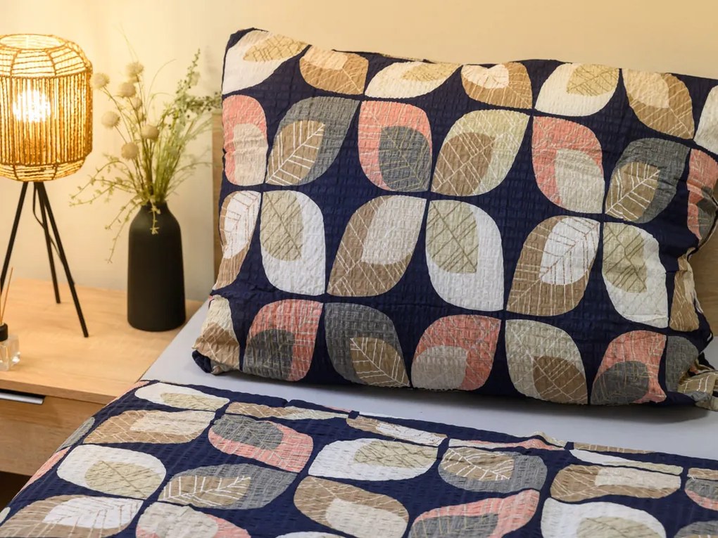 Krepové obliečky z Renforcé bavlny AUTUMN LEAF farebné Rozmer obliečky: 70 x 90 cm | 140 x 200 cm