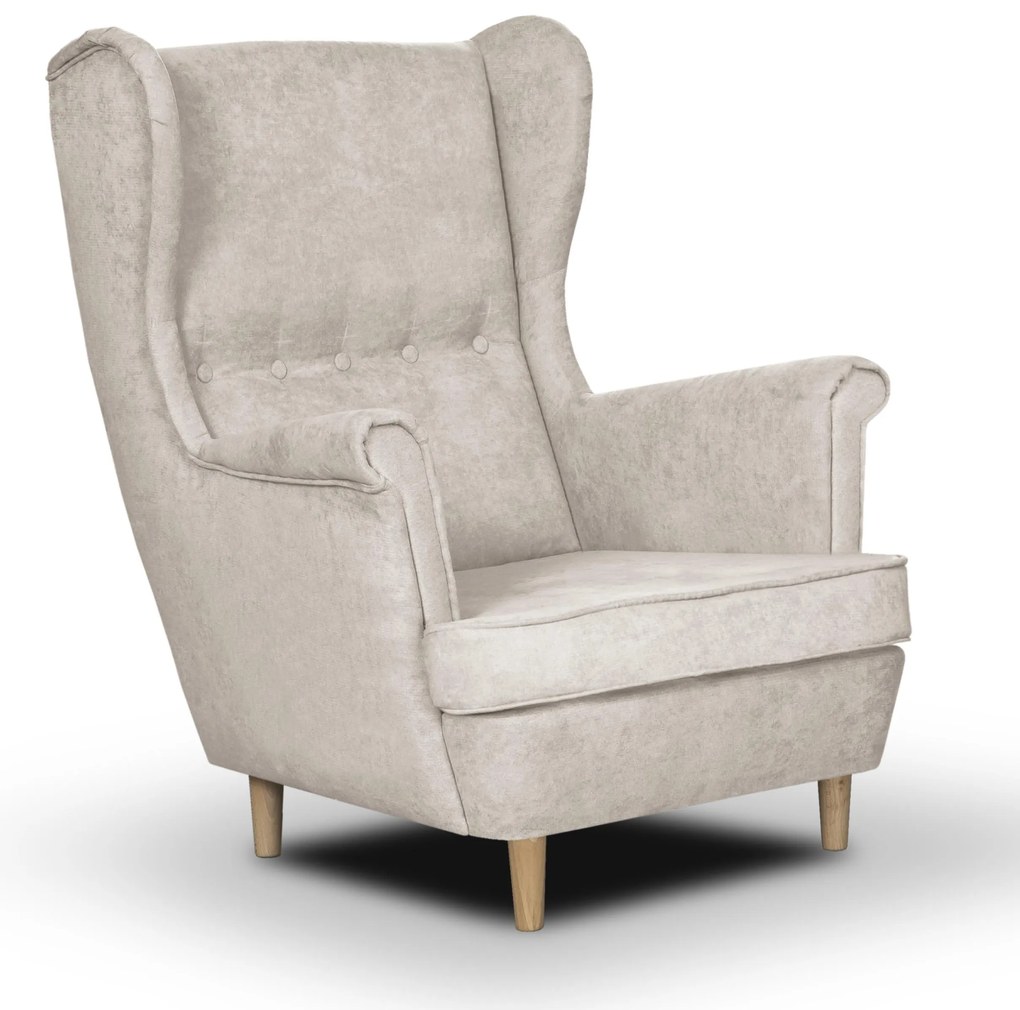 MEGA AKCE Křeslo Ušák ELI Béžová