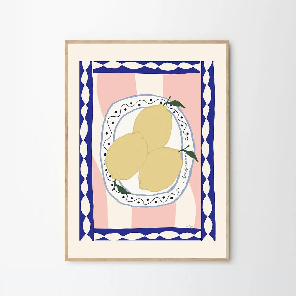 The Poster Club Plagát Wavy Table by Anna Mörner 50x70 cm