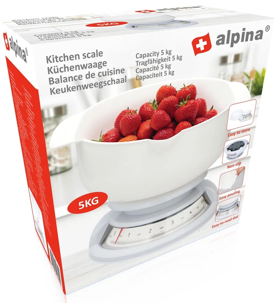 Kuchynská váha Alpina, max. 5 kg