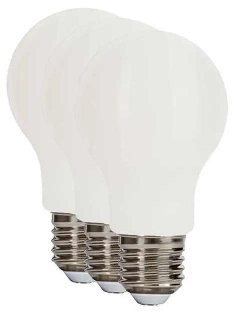 LIVARNOLUX® LED žiarovka 4,7 W, 3 kusy (hruška E27, mliečna) (100306998)