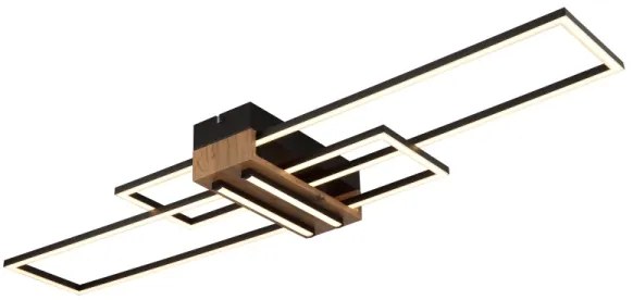 Globo 67208-40N - LED Stropné svietidlo DAKARI LED/40W/230V 3000K 25x100 cm čierna