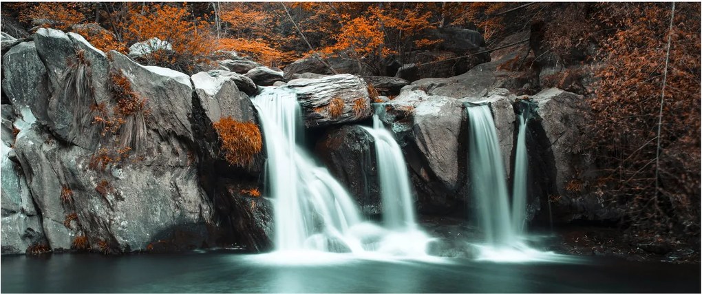 Obraz - Vodopády (120x50 cm)