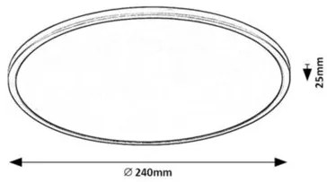 Rabalux EZIO LED stropné svietidlo 71155