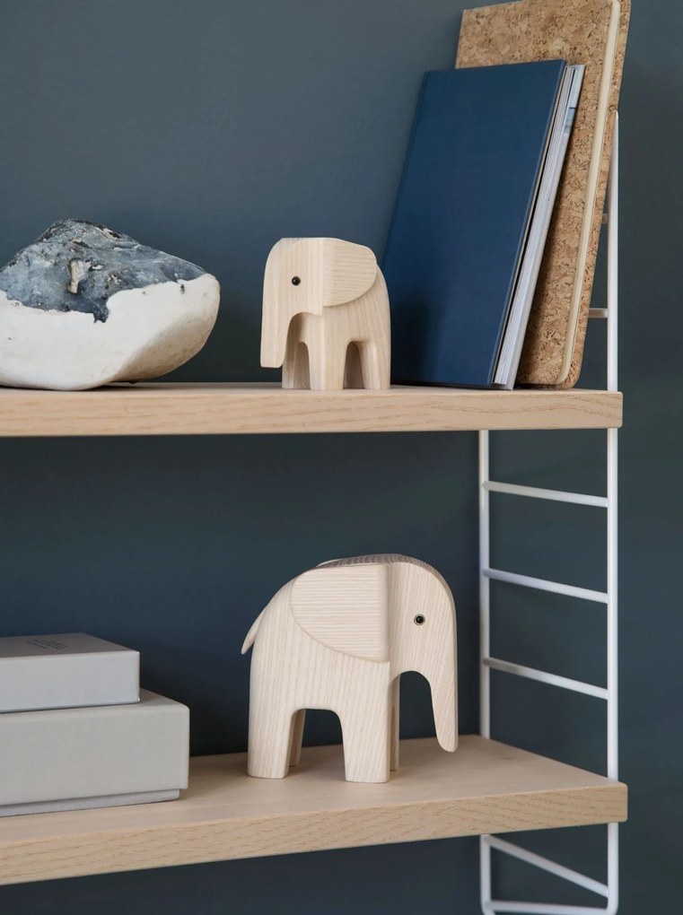 novoform Drevený slon Baby Elephant Natural Ash