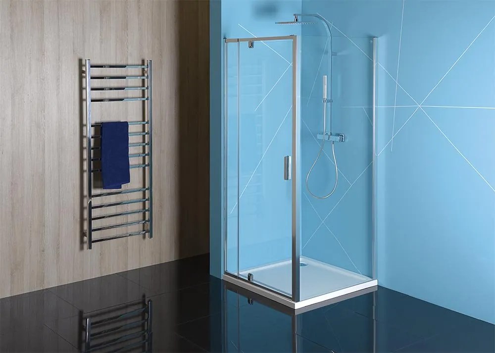 Polysan EASY, 3-stenový sprchový kút 1100x900mm, L/P varianta, číre sklo, EL1115EL3315EL3315