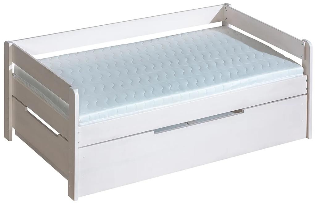 Jednolôžková posteľ 90 cm Balos (s roštom a úl. priestorom). Vlastná spoľahlivá doprava až k Vám domov. 605357