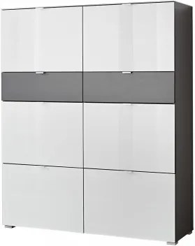 GW-Alameda - Botník,6x dvere,2x šuplík (antracit/biela)