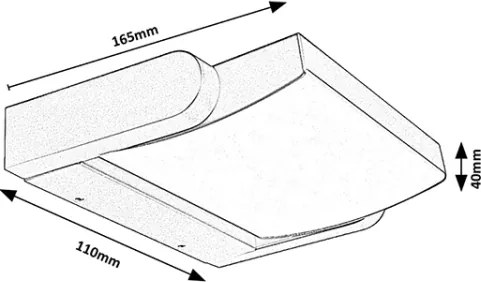 Brilagi - LED Vonkajšie nástenné svietidlo ANKLE LED/18W/230V 4000K IP65