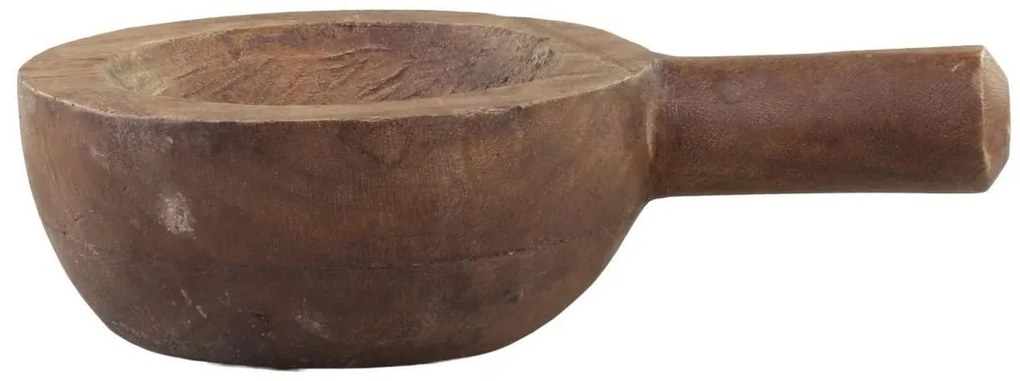 Hnedá drevená retro dekoračná lyžica Grimaud - 23*15*6,5 cm