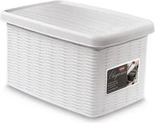 STEFANPLAST Úložná krabica Elegance 5,5 l, biela