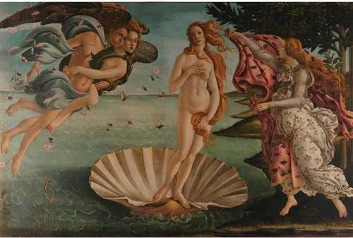 Vliesové fototapety, rozmer 375 cm x 250 cm, zrodenie Venuše - Sandro Botticelli, DIMEX MS-5-0249