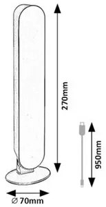 Rabalux PARKER LED dekoratívna lampa 76016