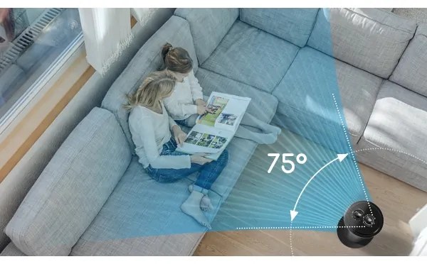 Aigostar - Stĺpový ventilátor 45W/230V čierna