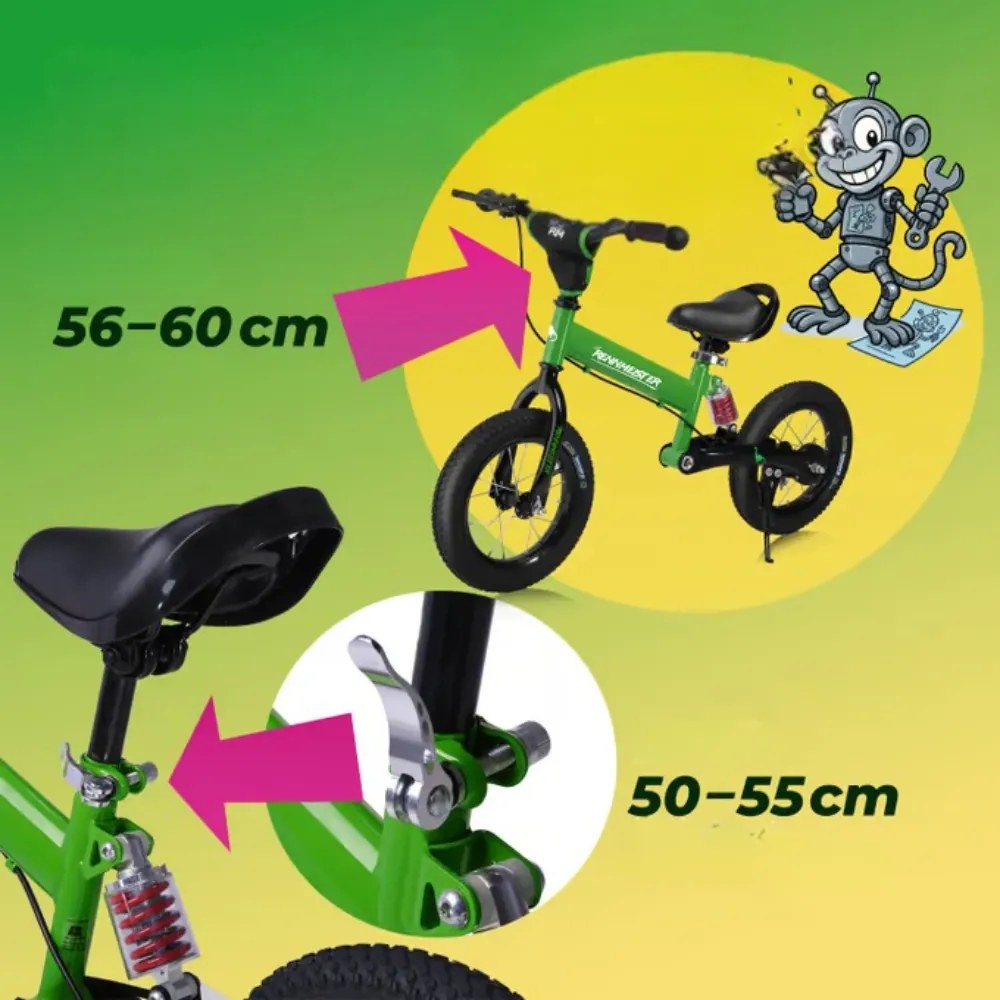 Detské odrážadlo QUIDO, od 3 rokov, zelená Rennmeister