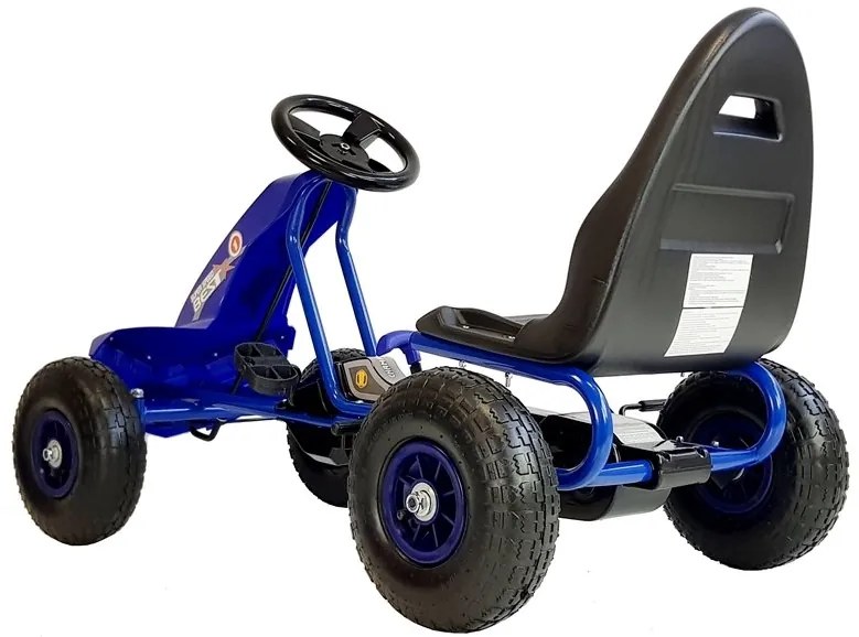 LEAN TOYS Šľapacia kára A-18 modrá - 2023