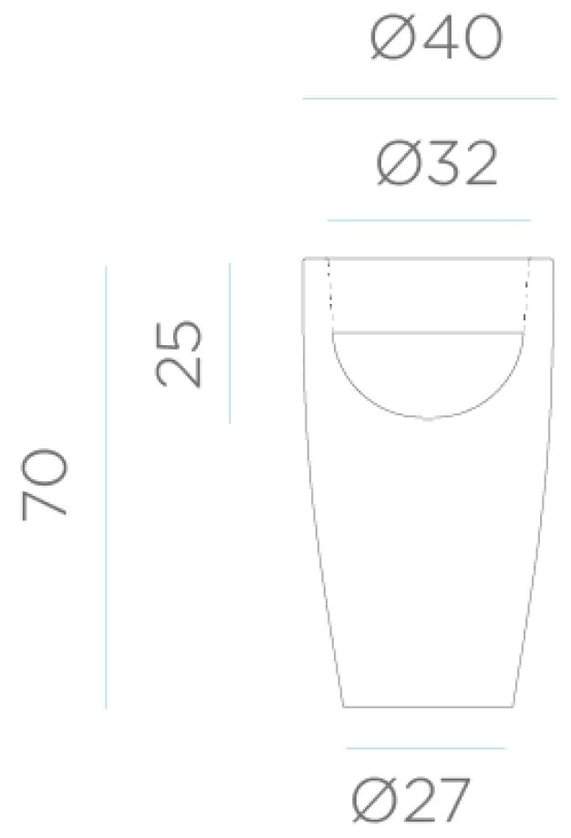 BAMBU exteriérový kvetináč 70 cm