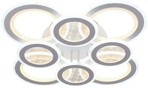 LED Stmievateľný prisadený luster LED/200W/230V 3000-6500K + diaľkové ovládanie