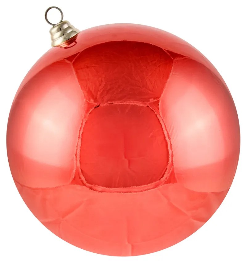DECOLED Plastová koule, pr. 30 cm, červená, lesklá