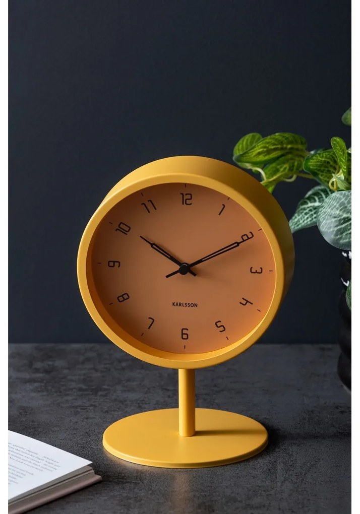 Karlsson 5951YE dizjanové stolné hodiny 23 cm