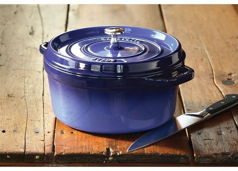 Staub Hrniec STAUB okrúhly 24 cm modrý 3,8l