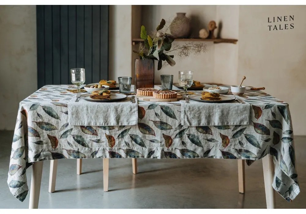 Ľanový obrus 140x140 cm Golden Fall – Linen Tales