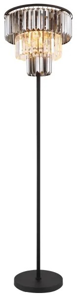 Globo 15695S - Stojacia lampa NAXIS 3xE27/40W/230V pr. 40 cm čierna