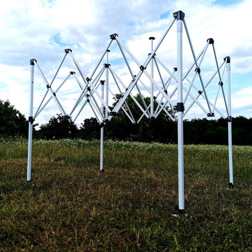 BRIMO Stan na Predaj 2 x 3 m SUPER Oceľ | Montáž za 2 min | BRIMO - s 3 stenami - Biela 8