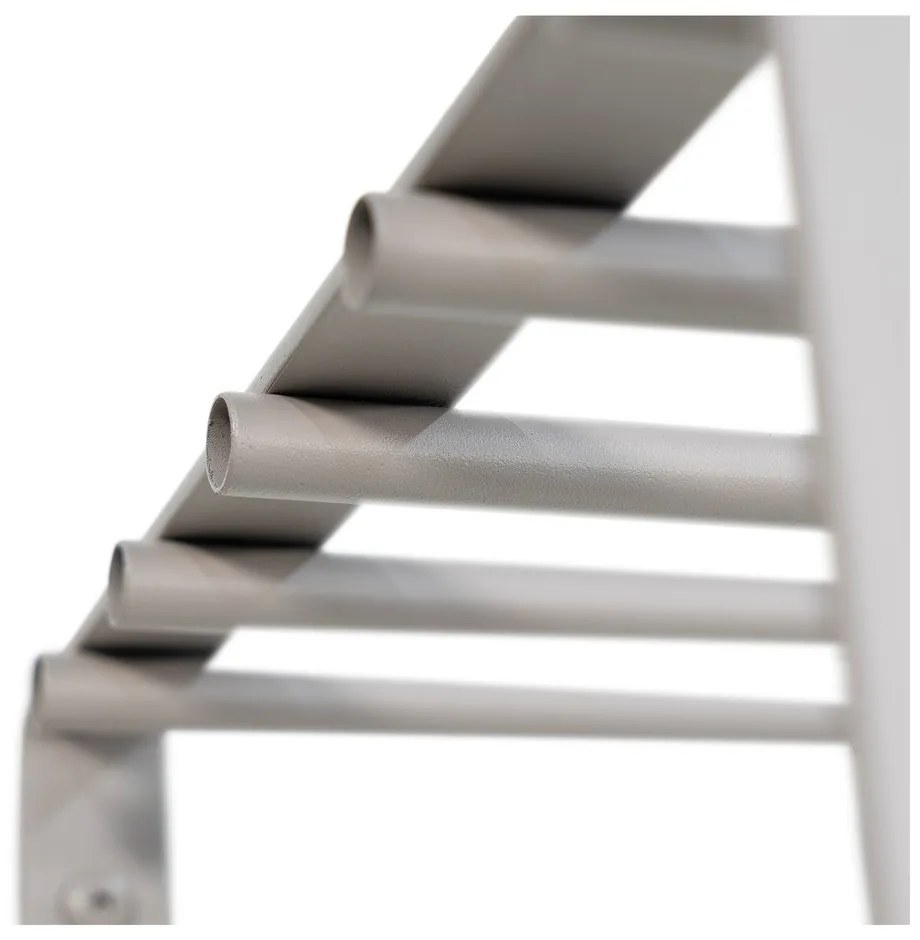 Taupe kovový nástenný vešiak s poličkou 100 cm Rex – Spinder Design