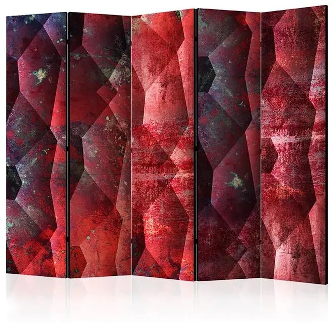 Paraván - Purple Relief II [Room Dividers] Veľkosť: 225x172, Verzia: Jednostranný