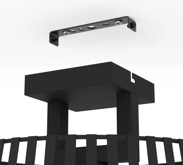 Eglo 390001 - Stropné svietidlo BOGOTA 1xE27/40W/230V čierna