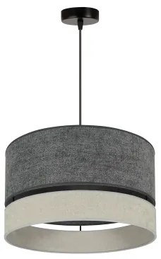 Duolla - Luster na lanku DOUBLE 1xE27/15W/230V pr. 40 cm šedá