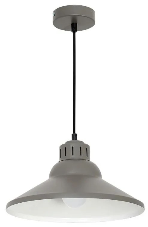 Luminex Luster SINGLE 5 1xE27/60W/230V sivá LU7487