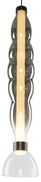 LED Luster na lanku LUCCO LED/18W/230V pr. 15 cm dymová