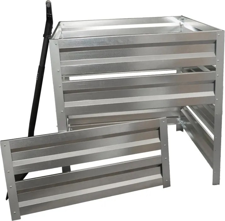 Záhradný kompostér LEGI 1 × 1 m, pozink