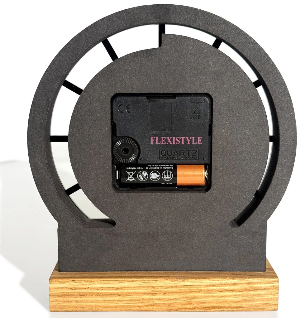 Dekorstudio Drevené stolové hodiny Black Oak 2