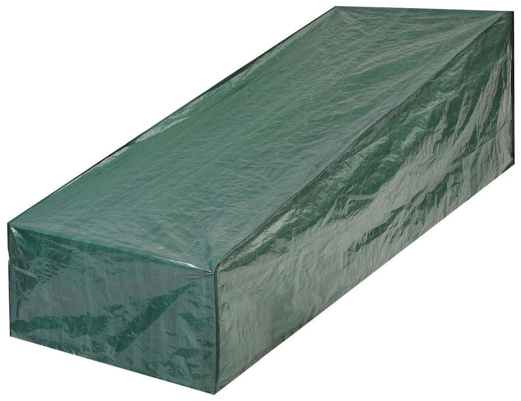 InternetovaZahrada Ochranný kryt na lehátko 197x66x32/60cm - zelený