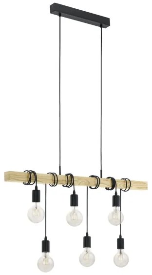 Eglo 55242 - Luster na lanku TOWNSHEND 6xE27/60W/230V