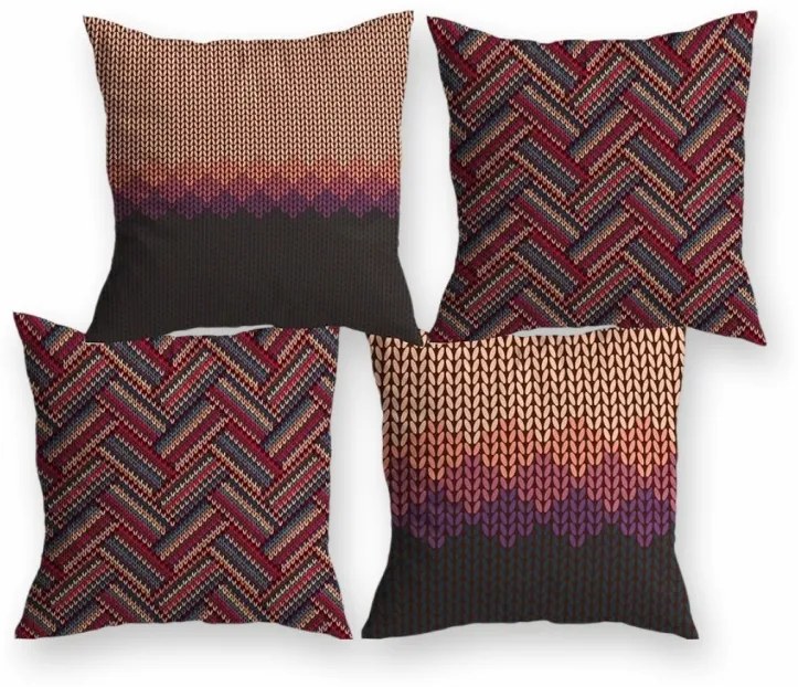 Obliečky na vankúše 40x40 cm Wendy set 4 ks EMI