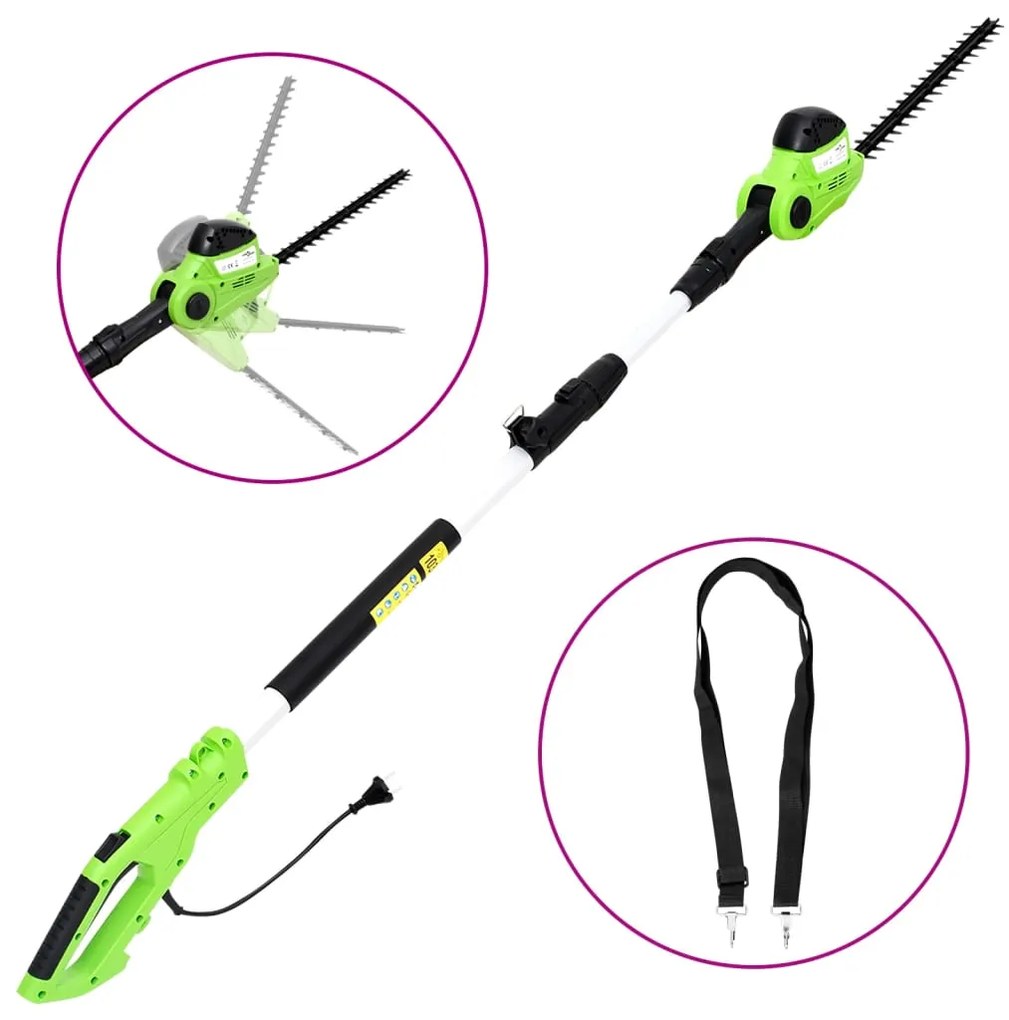 Elektrické teleskopické nožnice na živý plot 41 cm 550 W 149205
