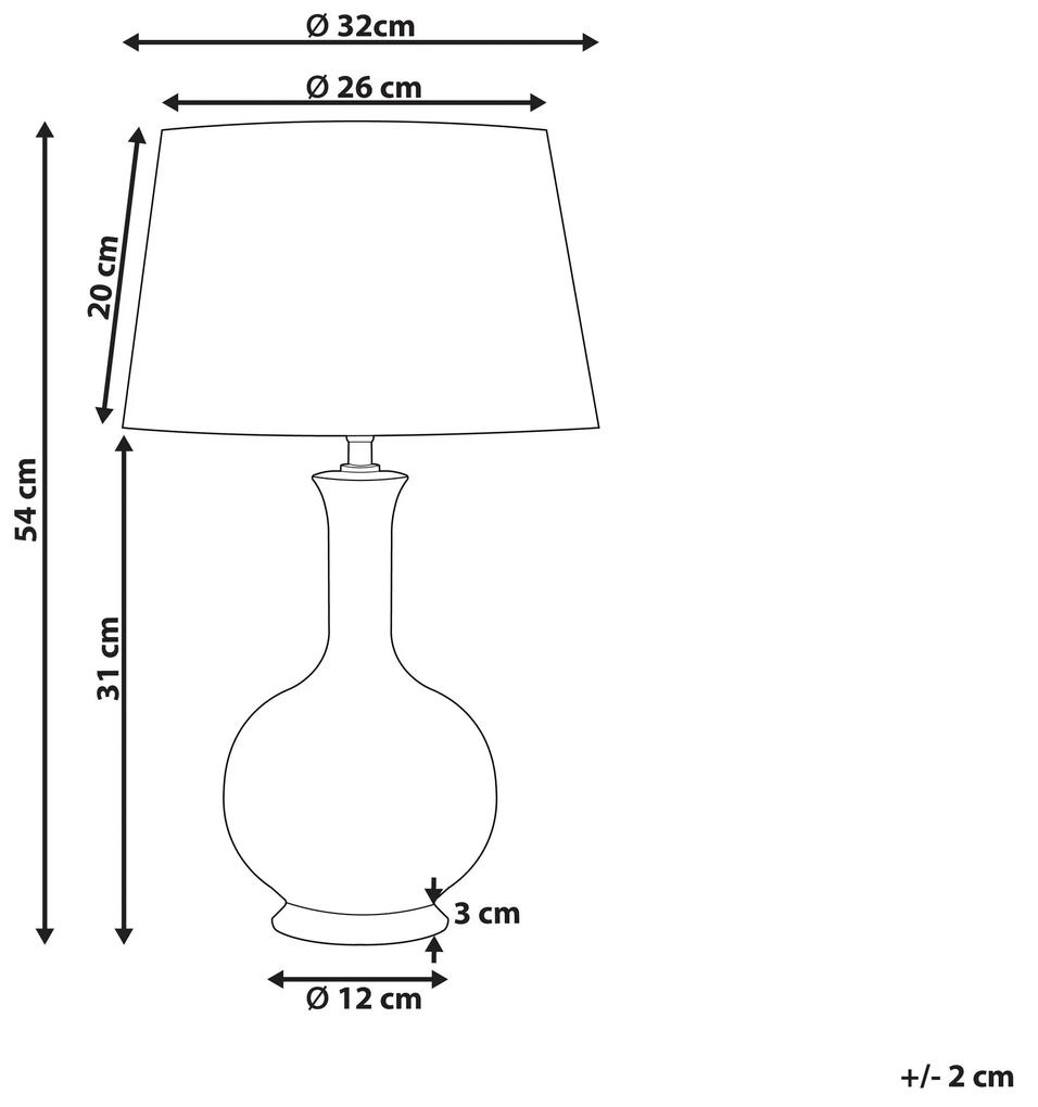Keramická stolná lampa viacfarebná NIZAO Beliani