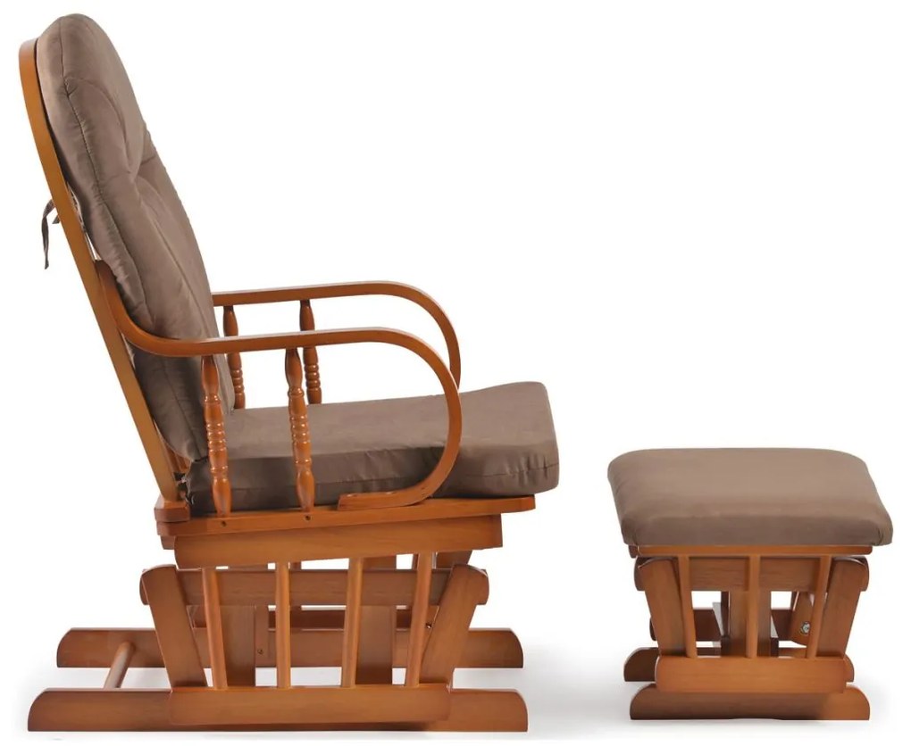 AUTRONIC Hojdacie relaxačné kreslo Glider s podnožkou 20451 OAK