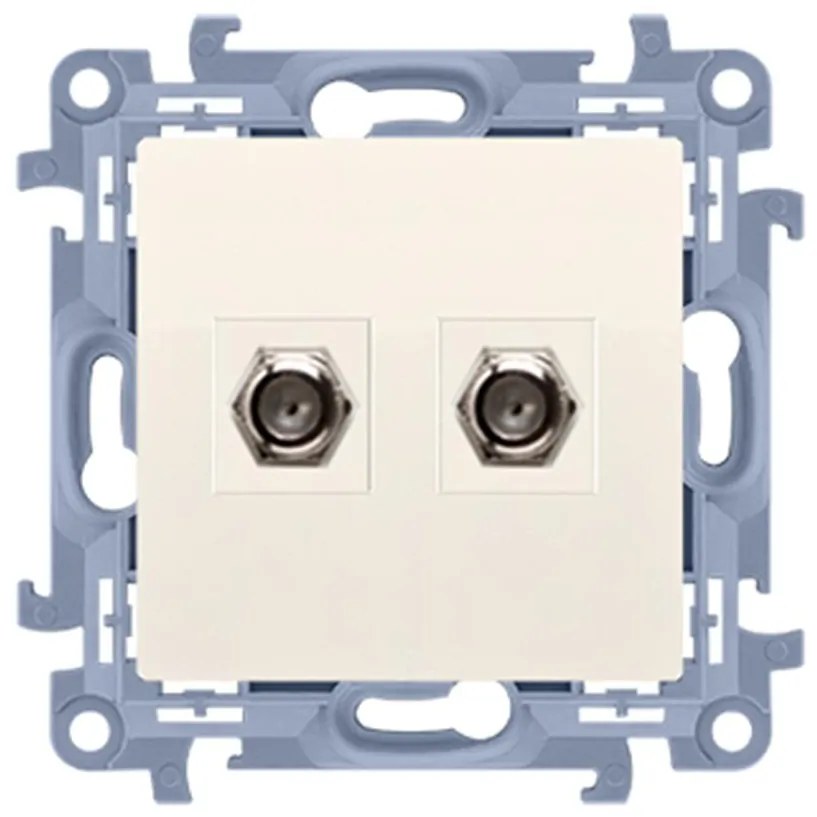 Dvojitá anténová zástrčka typu F KR CASF2.01/41