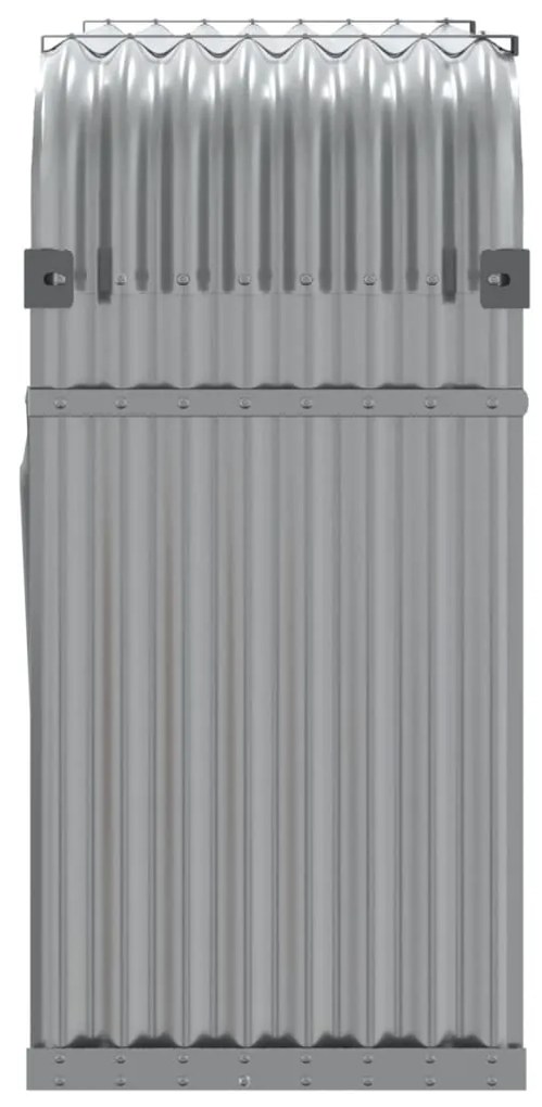 Držiak na polená bledosivý 120x45x100 cm pozinkovaná oceľ