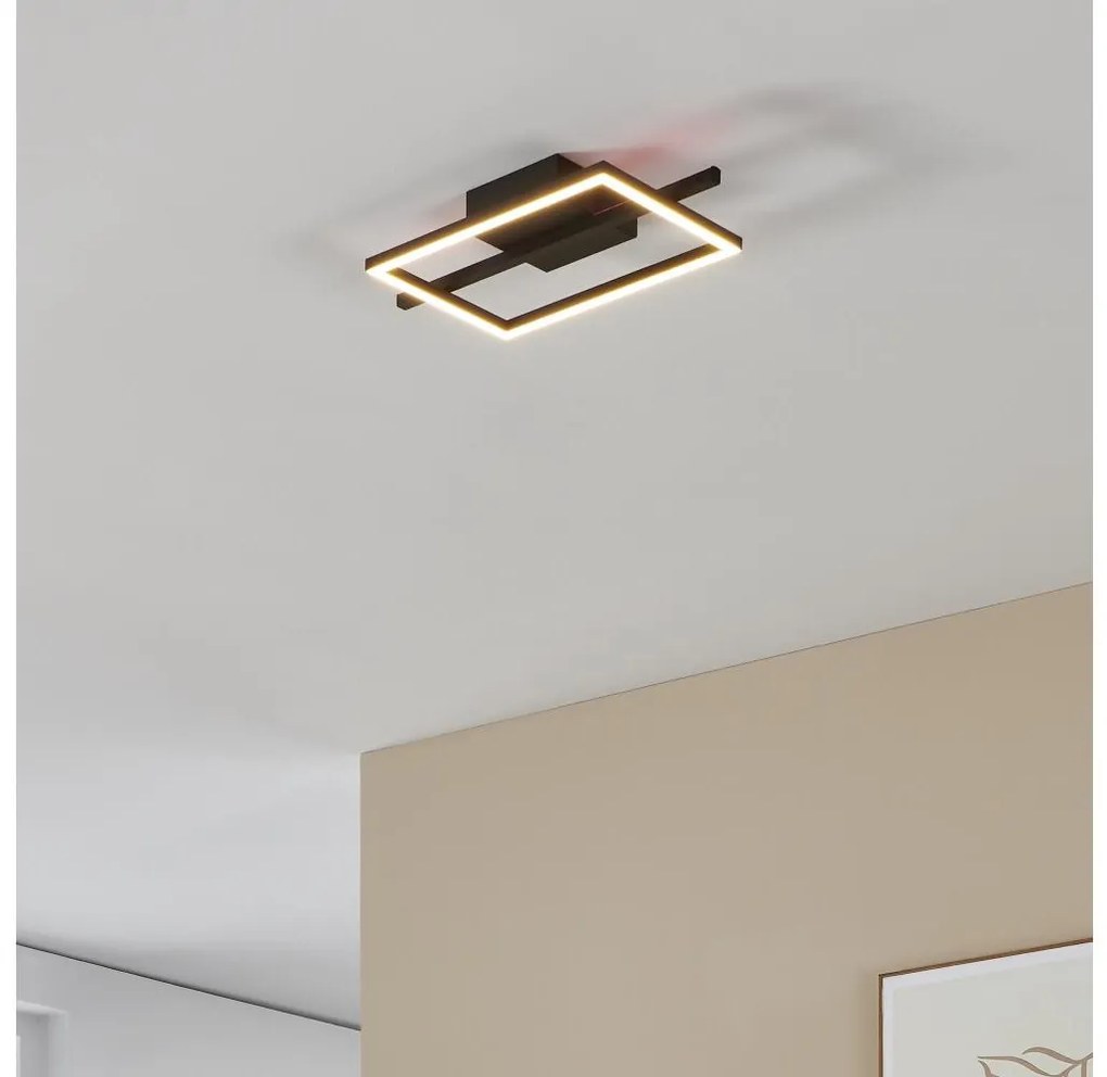 Eglo 901115 - LED Stmievateľné stropné svietidlo AMANDOLO LED/17W/230V čierna + DO EG901115