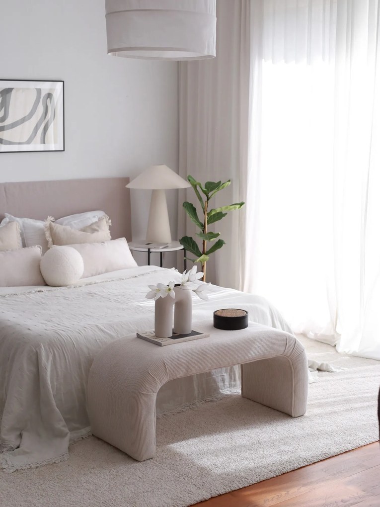 Taburet NU BENCH biely