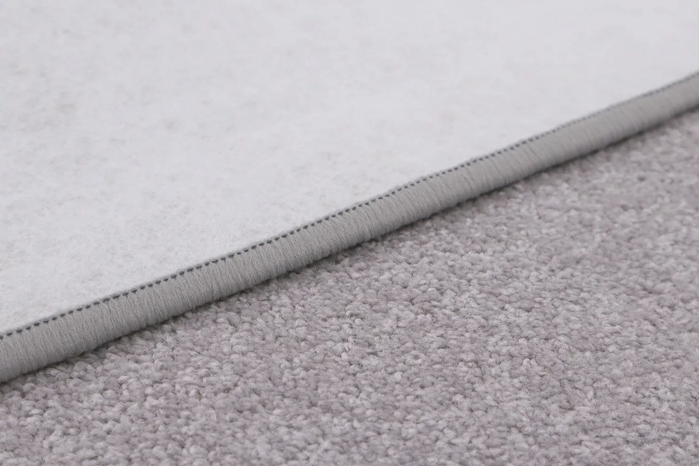 Betap koberce Behúň na mieru Eton sivý 73 - šíre 60 cm s obšitím