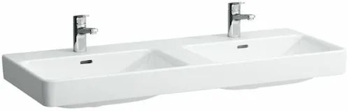 Laufen Pro S dvojumývadlo pre s 120x46 cm dva otvory pre batériu h8149660001041 1496.6.000.104.1